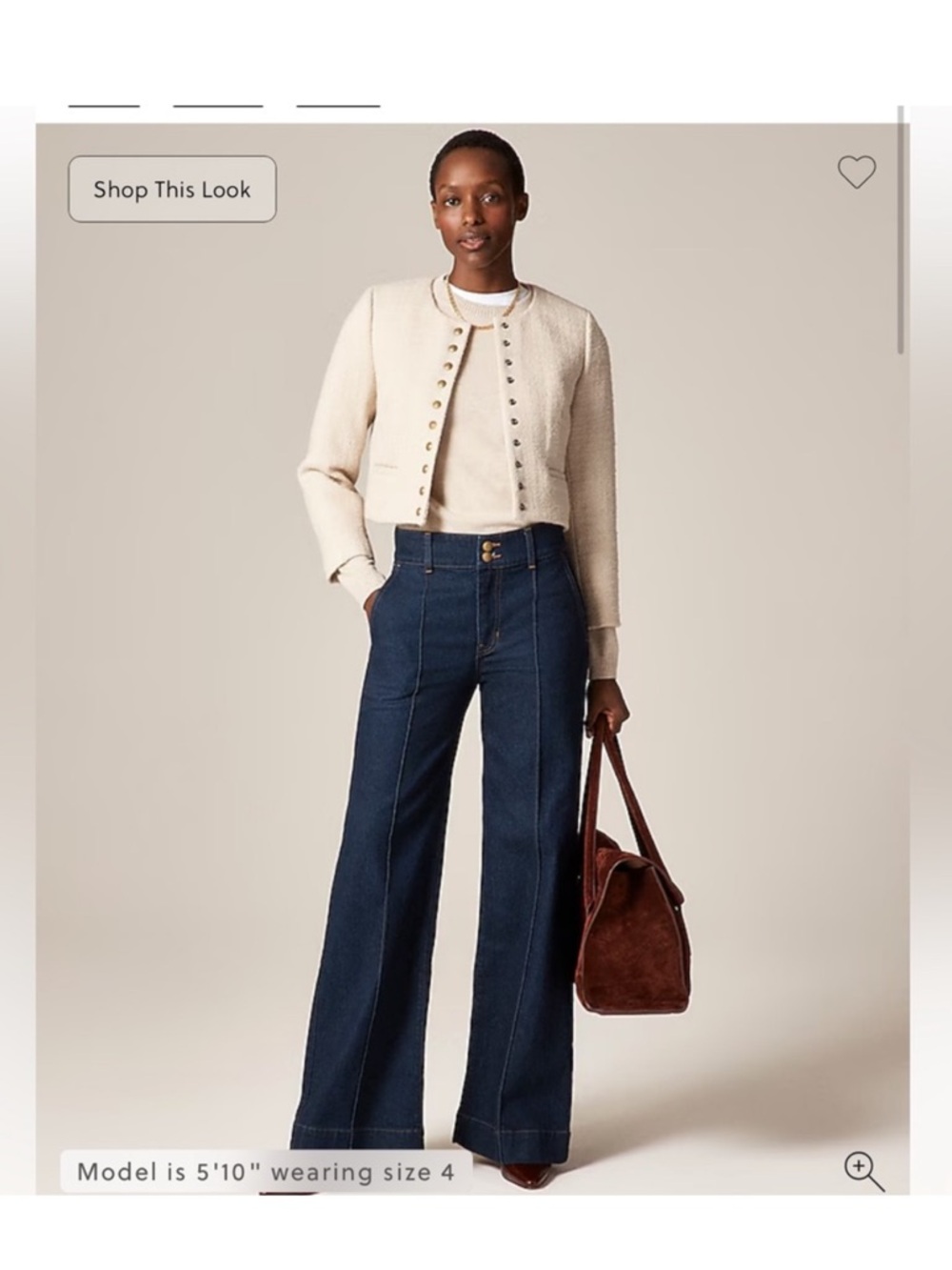 J.Crew Bridgette lady jacket in tweed in Natural